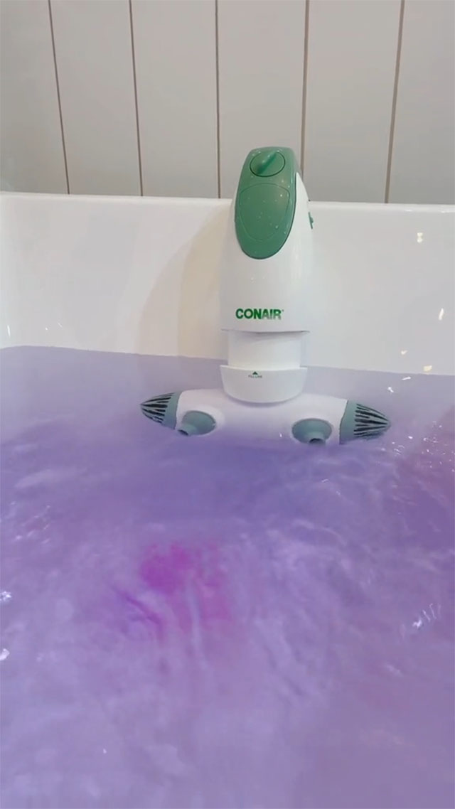Conair Dual Jet Bath Spa, Portable Bath Spa with Jets, Bubbles and Massage  BTS7 