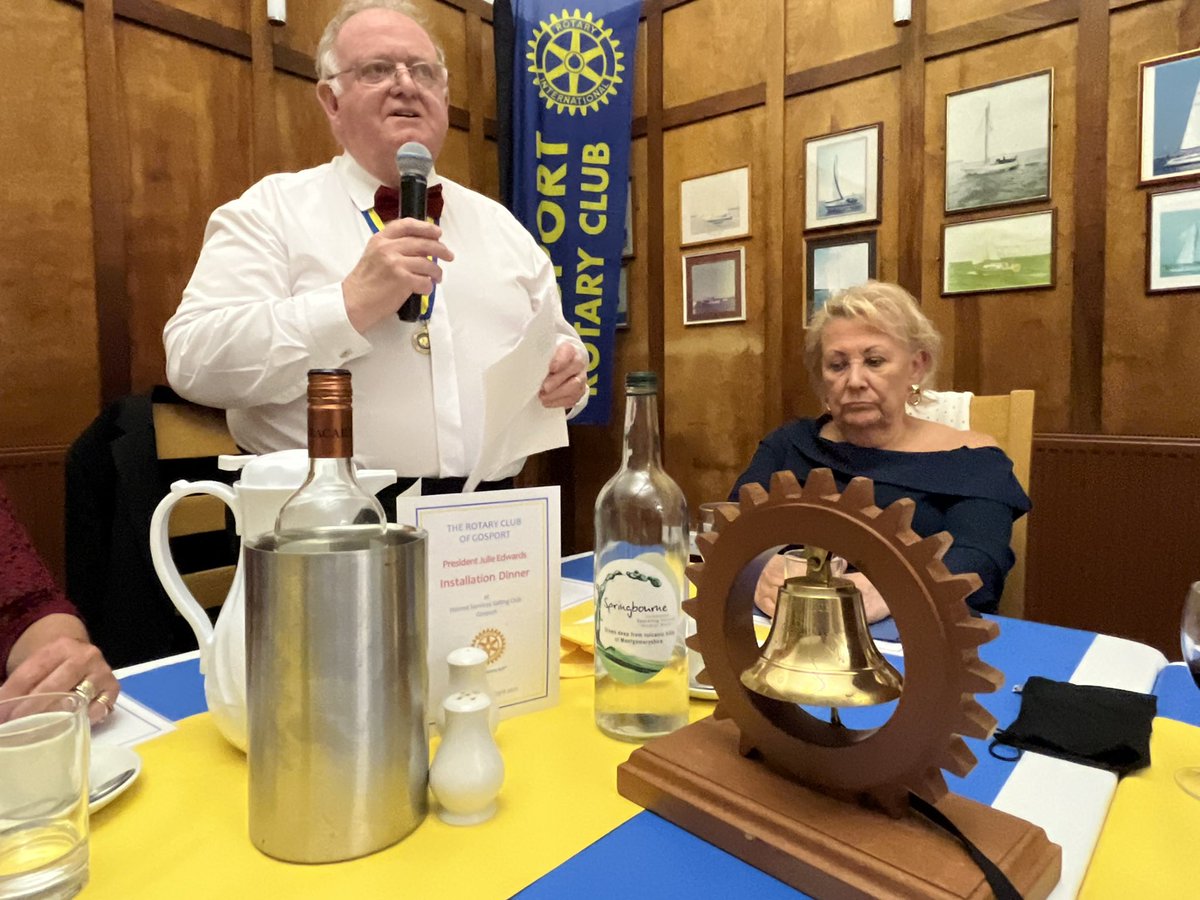 Attended the installation of new Gosport Rotary Club President, Julie Edwards. Julie takes over from Pete Colebourne, who has led the club superbly towards raising more than £20,000 for local causes over the past 12 months.