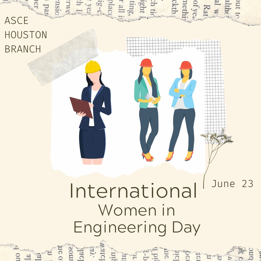 ASCEHouston's tweet photo. Happy International Women in Engineering Day!
#ASCEHouston #INWED22 #WomenEngineers https://t.co/mgrFtm8YRu