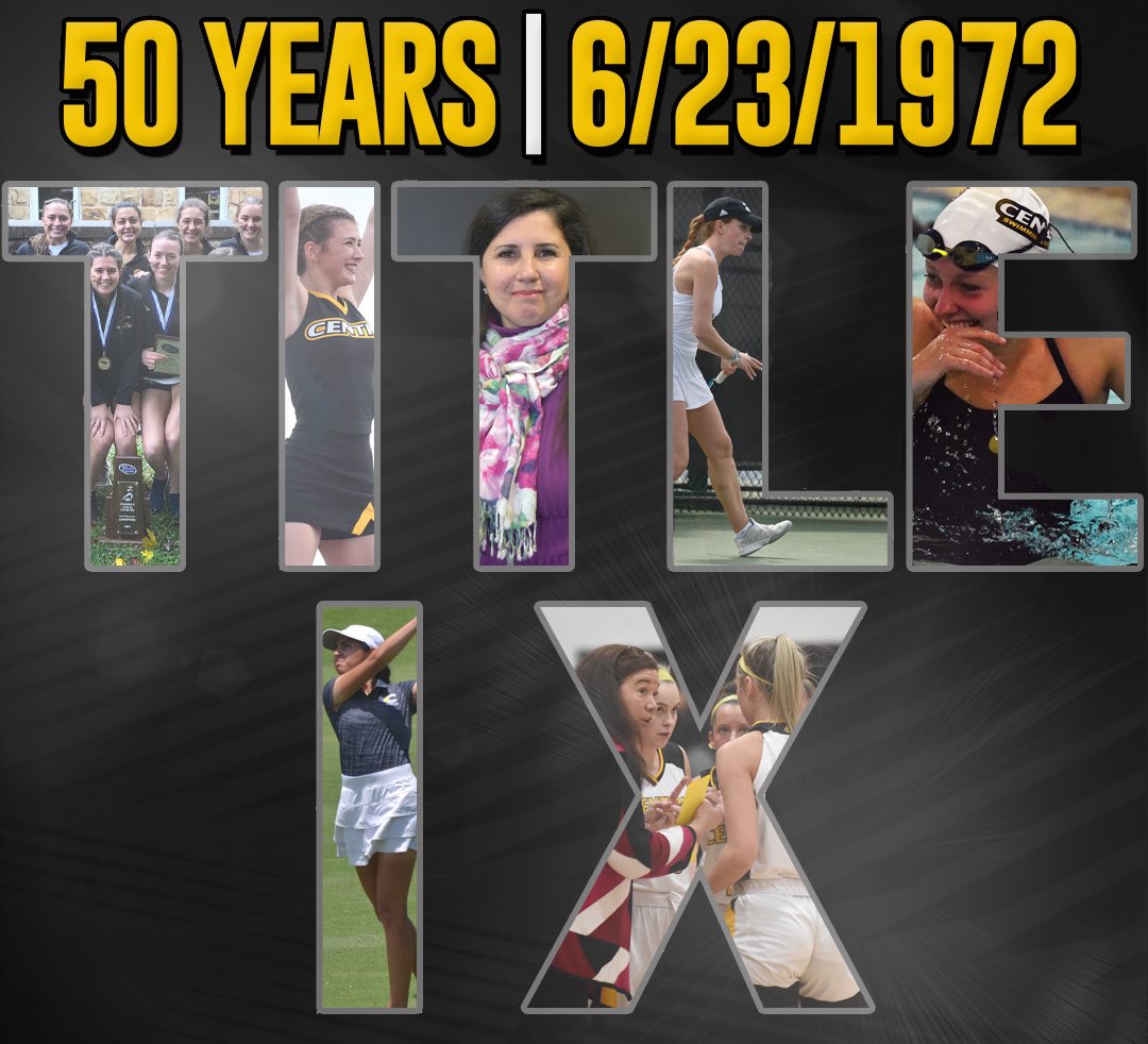 CentreAthletics's tweet photo. 50 years ago, 37 words changed history and created countless opportunities for girls and women in the U.S.

To the Colonels of the past, the present &amp; the future, we look forward to the next 5️⃣0️⃣ years alongside #TitleIX! https://t.co/vS3YMvSQoc