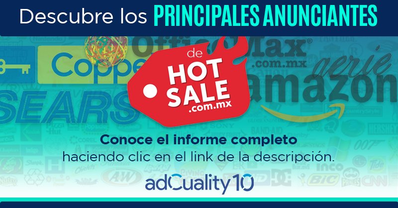 Informe Hot Sale México 2022 🇲🇽🔥

Descarga el informe completo en el link de nuestra bio: bit.ly/39PpcqX

#hotsale #medios #anunciantes #campañas #publishers #hotsalemx #mexico #viewability #pviewability  #inversionpublicitaria