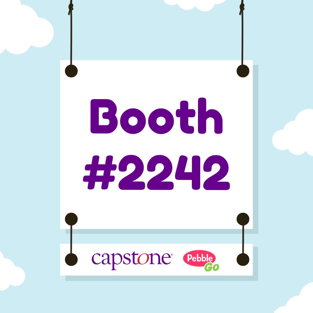 Throughout the #ISTELive week, you can find #edtech thought leaders at the Capstone booth (#2242)! We'd love for you to join us for a discussion about #PebbleGoCreate with @buncee. We will be giving out random swag to NOLA attendees and online for those #NotAtISTE! 🎉