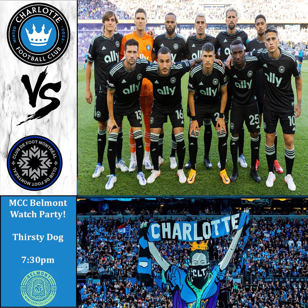 LOCATION CHANGE! For this Saturdays Watch Party we have been invited to the Thirsty Dog! Can’t wait to see everyone there! <a href="/MintCityColl/">Mint City Collective</a> <a href="/CharlotteFC/">Charlotte FC</a> #ForTheCrown #ProtectTheNest