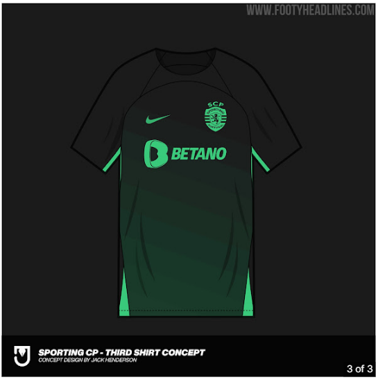 SuperSportingPT's tweet photo. O site 'Footy Headlines' desvenda as supostas camisolas alternativas do Sporting para 2022/2023.
Opiniões? #SportingCP https://t.co/6sZG9mBmsS