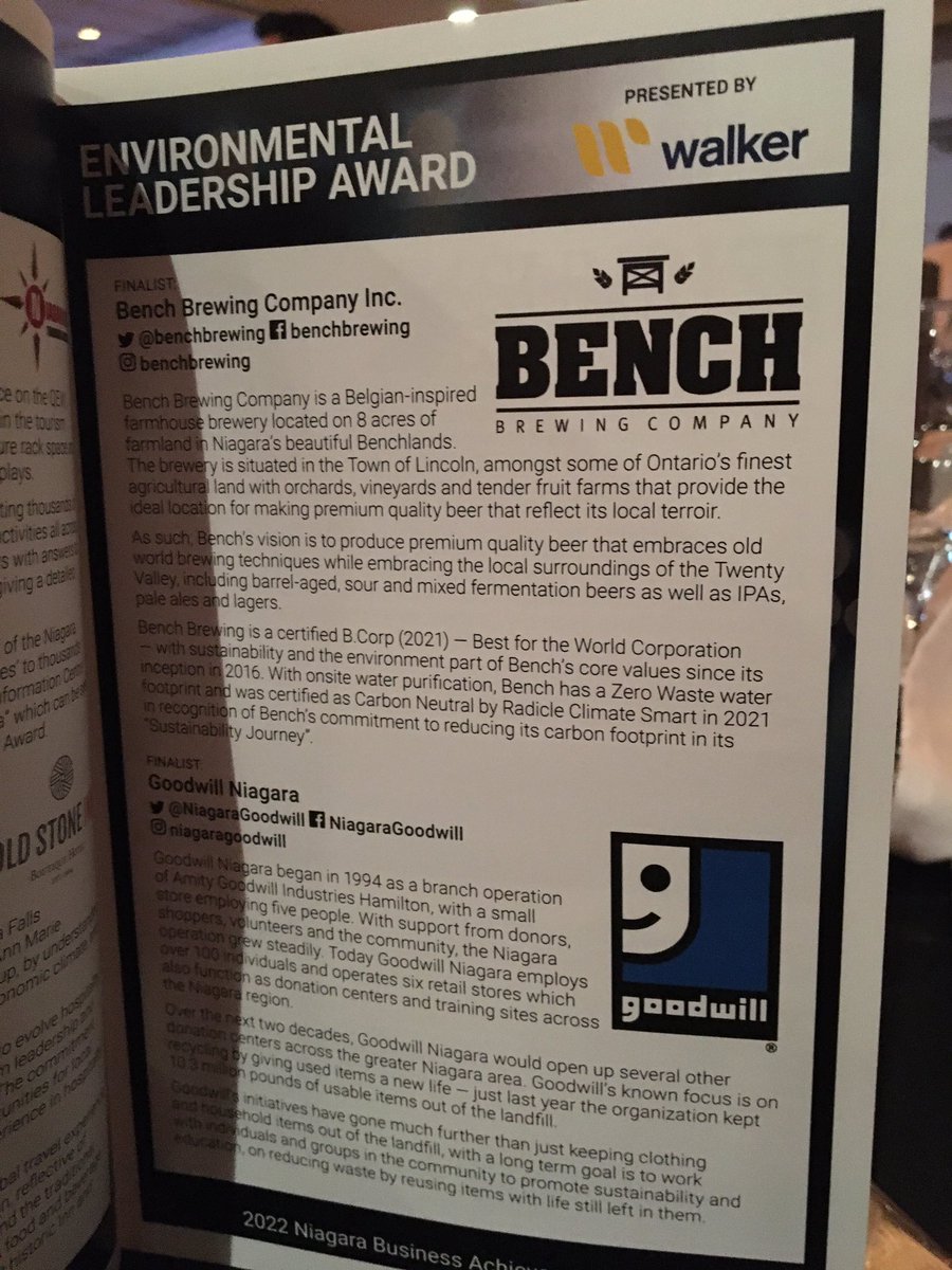 NiagaraGoodwill's tweet image. Having a good time tonight at the #2022NBAA Goodwill Niagara is nominated for an Environmental Award!😀👍