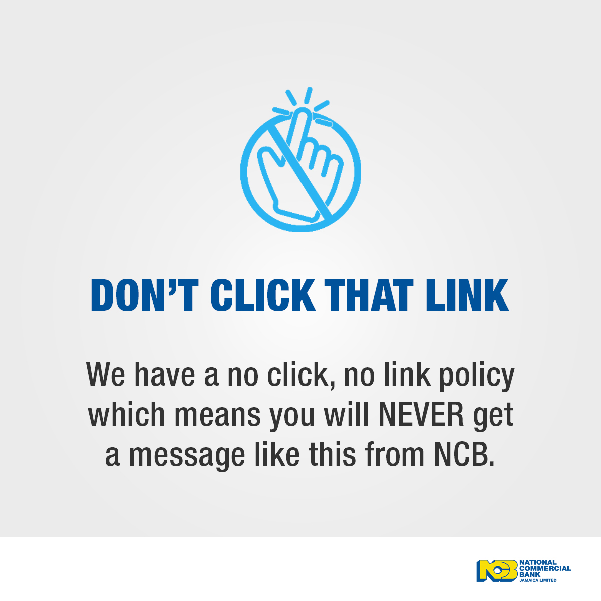 ncbja's tweet photo. Protect yourself against trending phishing attacks. Be wary of emails with links requesting that you click them to provide updates.
.....
#ncbupdate #bankingscams #bankingfraud #scamalert https://t.co/B4y995O2jU