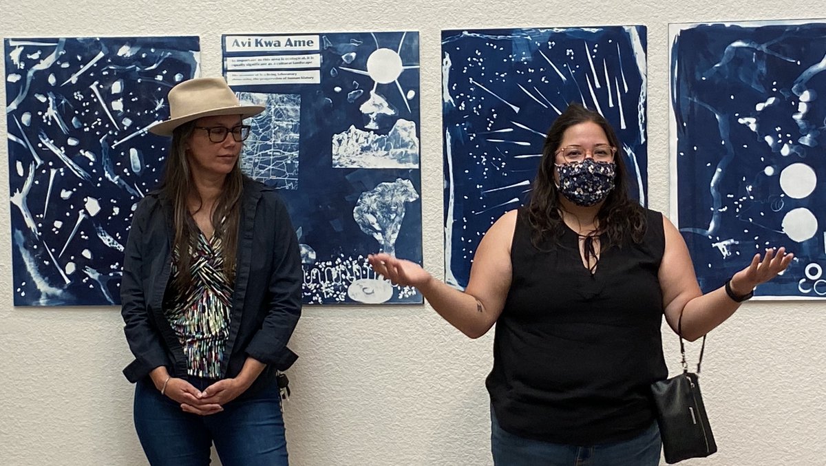 LVCCLD's tweet photo. Take a trip to #LaughlinLibrary to see the "Spirit of the Land" exhibit that is now on display through June 25, 2022, &amp; is a love letter to the plants, animals, geology, history, &amp; people of the East Mojave landscape at the southernmost tip of Nevada. https://t.co/lZqlvEvnhr https://t.co/oe0y5UCkaN