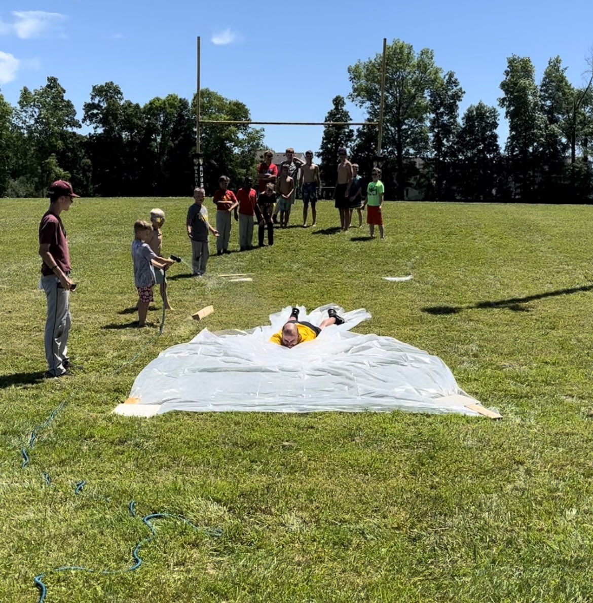 baseball_WMHS's tweet photo. Thanks to all that came out to the camp this week! The kids had a great time wanted to see Coach Duffy slide first! @USBaseballAcad @WM_Warriors @donschone @duffy_jake @Cscott2433 @dominicdepa @bphillips4421 https://t.co/mEuJPR6D8k