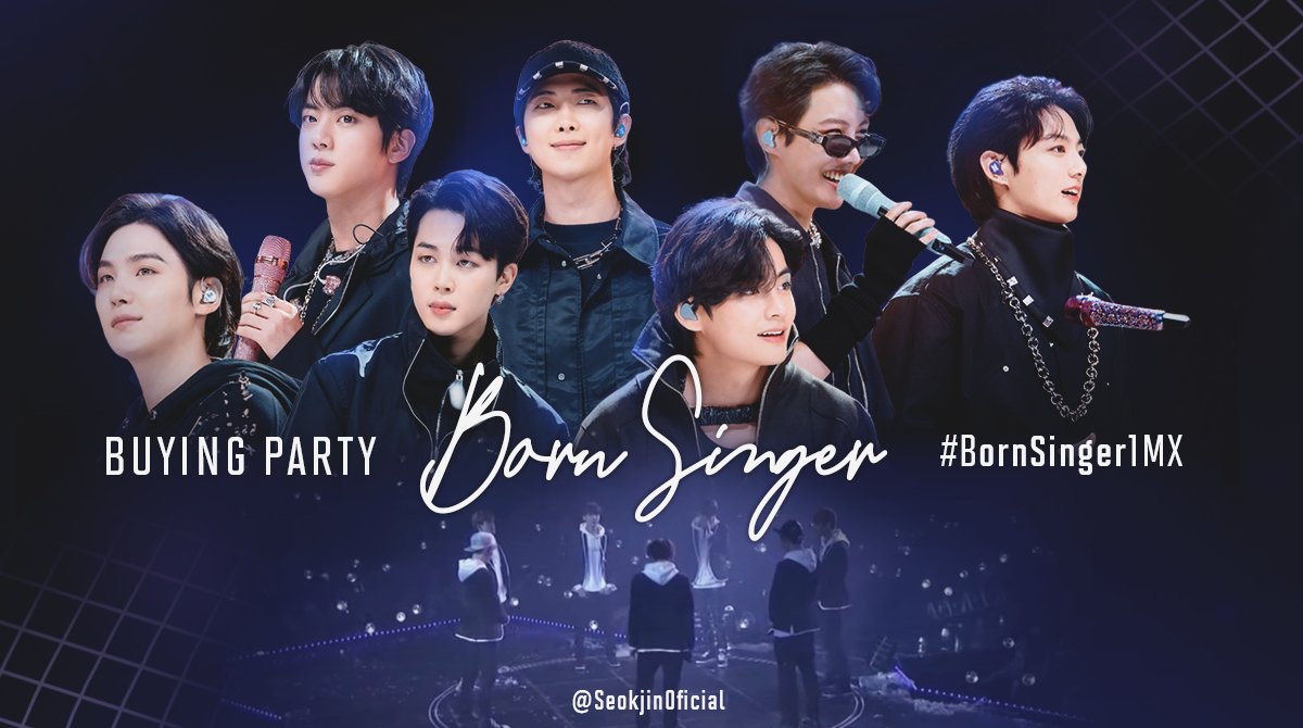SeokjinMexico's tweet photo. ⟭⟬ ⁷𝐁𝐎𝐑𝐍 𝐒𝐈𝐍𝐆𝐄𝐑🎤Buying Party💜
✨¡Última compra de PROOF!
Es hora de comprar esta hermosa canción para cerrar con broche de oro
MX ARMY únete a la compra y llevemos a los reyes de nuevo al no.1 👑
Deja tu SS + tags ⬇️
#BornSinger1MX #BTS_Proof #BTS
@BTS_twt https://t.co/huLw96fe1f