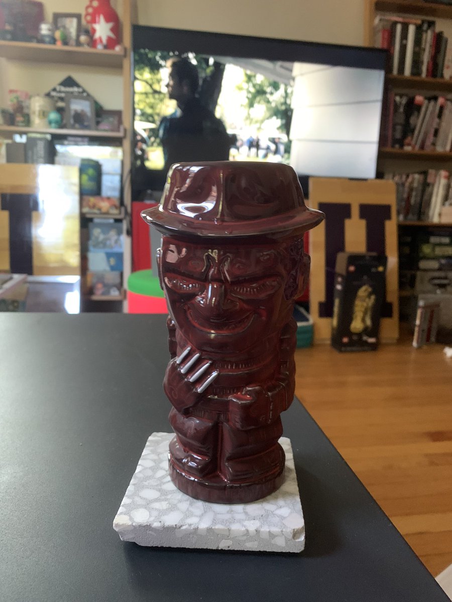 HannahELyons's tweet photo. @RyanStegman Not on the stream but drinking out of my Freddy tiki in solidarity. https://t.co/g4jO09Am0S