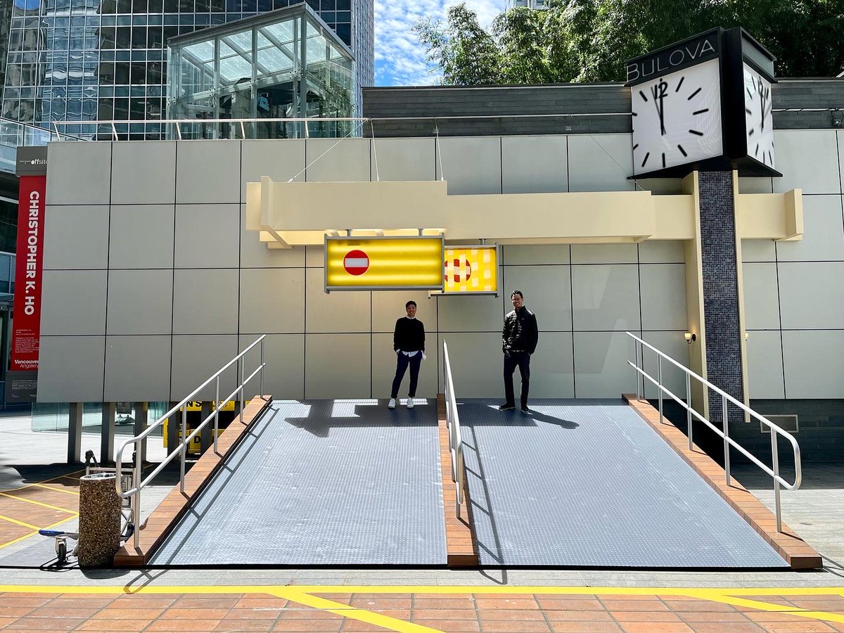 VanArtGallery's tweet photo. Offsite has arrived! ✈️ Celebrate the opening with us tonight, June 23 at 7 PM on the Offsite plaza, located at 1100 West Georgia Street. Free and open to the public. Find out more at https://t.co/BZxCBuQ5BW! https://t.co/1eh0FKXMcD