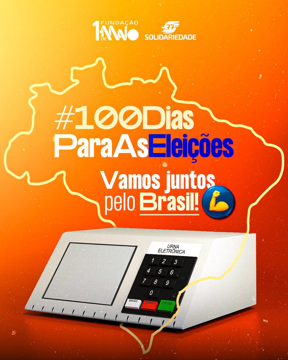 solidariedadeBR's tweet photo. 𝗙𝗮𝗹𝘁𝗮𝗺 𝟭𝟬𝟬 𝗱𝗶𝗮𝘀 para as Eleições 2022! 🗓️
Em 2 de outubro, o Brasil tem um encontro marcado com a esperança, com a inclusão e com o compromisso de melhorar a vida do povo brasileiro.
#ChegueJunto dos candidatos do Solidariedade e #VamosJuntosPeloBrasil. 🚀✅ https://t.co/q4bk23ZDB9