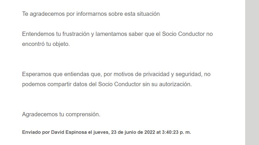 Encuestas__MX's tweet photo. @Uber_Support ¿Esto es estar de mi lado? https://t.co/aX81740Uo2