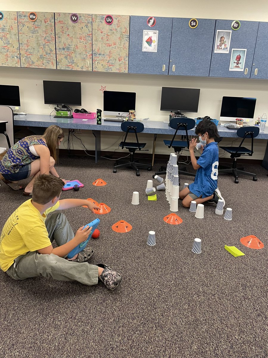 opensource_kids's tweet photo. @sphero rotations today at Fun in the Sun Computer Science Adventure Camp! Painting, planetary challenge, soccer, obstacle course, bowling/golf @ABQschools @christysnell2 @APSEdFoundation @Book_gardener @EdTechAPS @Osuna_Tech https://t.co/yHRULc2gBF