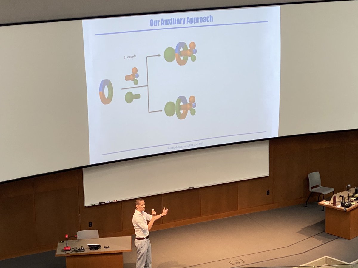 ⁦<a href="/sgoldup/">Steve Goldup</a>⁩ enlightening us on those cool chiral rotaxanes.