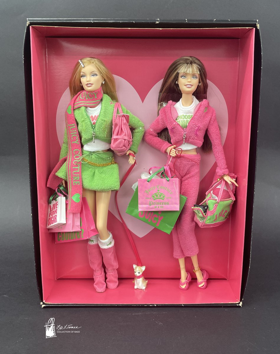 178/365: In 1997, Pamela Skaist-Levy and Gela Nash-Taylor founded the Juicy Couture clothing company in Los Angeles, California. In 2005, Barbie released these limited edition dolls in their image to recognize the international success of the pair. 