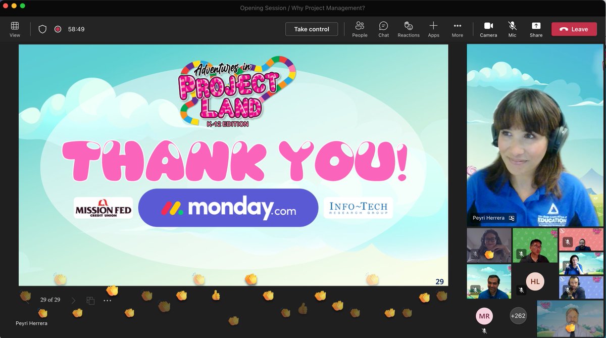 saritc's tweet image. Thanks #SDCOE for your #partnership and commitment to #PM. All of us at #mondaydotcom are proud to support you! #k12projectmanagement