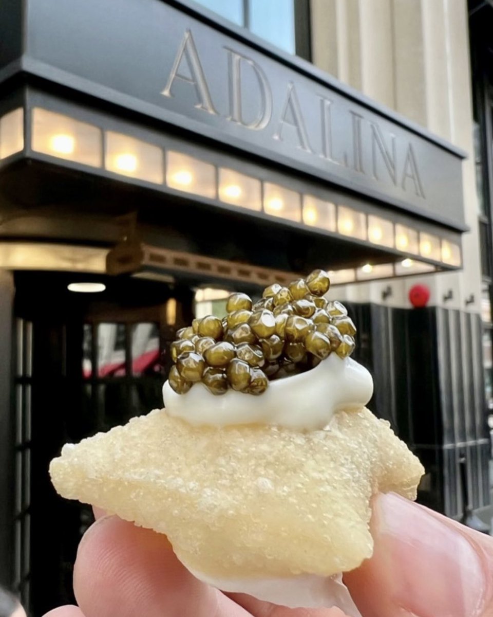 Your caviar crown awaits 👑  Enjoy this upgrade of your favorite gnocco fritto on our new summer patio 🥂 #adalinachicago 

adalinachicago.com 
___
#Chicago #GoldCoast #Italian #patio #chicagopatio #chicagofood #caviar