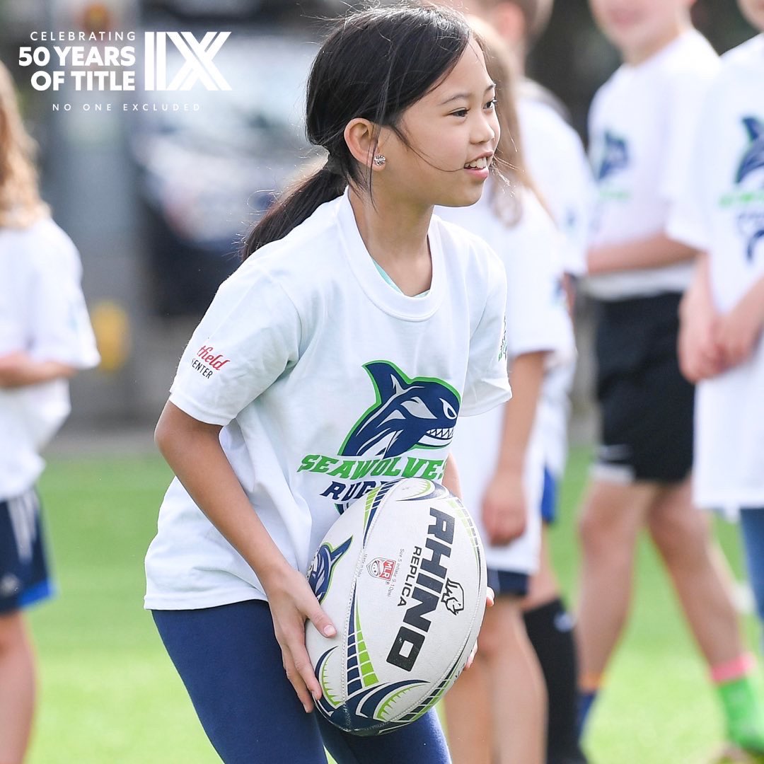 SeawolvesRugby's tweet image. 𝟱𝟬 𝘆𝗲𝗮𝗿𝘀 𝗼𝗳 𝗜𝗻𝗰𝗹𝘂𝘀𝗶𝗼𝗻

Title IX, game-changing legislation, that’s been ensuring access, equality, and justice for women in academics and athletics alike since June 23, 1972.