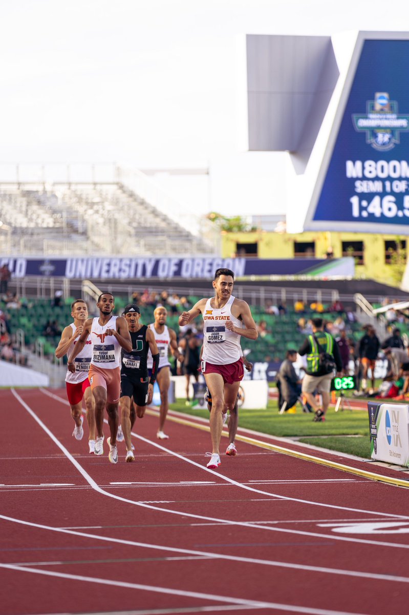 Jason Gomez will get a second run at the USATF Championships! He advances tomorrow’s 800m semifinal after running a 1:47.62!

#CycloneSZN #Run4ISU