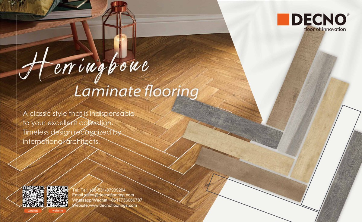 A- Jason DECNO Floor (@jasonxue88) on Twitter photo #Herringbone #Laminate #flooring
A classic style that is indispensable to your excellent collection.
Timeless design recognized by international architects.
E-mail: jasonxue@decnoflooring.com
Website:decnofloorings.com
DECNO Group Ltd-- professional & reliable #manufacturer #Herringbone #Laminate #flooring
A classic style that is indispensable to your excellent collection.
Timeless design recognized by international architects.
E-mail: jasonxue@decnoflooring.com
Website:decnofloorings.com
DECNO Group Ltd-- professional & reliable #manufacturer