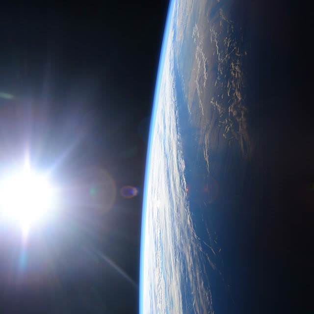 Good Morning 🖤, Space Station … A Dragon Soars Soon! Just stare in amazement at this gorgeous sunrise view of “Our Beautiful Earth” taken earlier today, Jan. 3, 2015, aboard the International Space Station (ISS) by crewmate and NASA astronaut Barry “Butch” Wilmore.