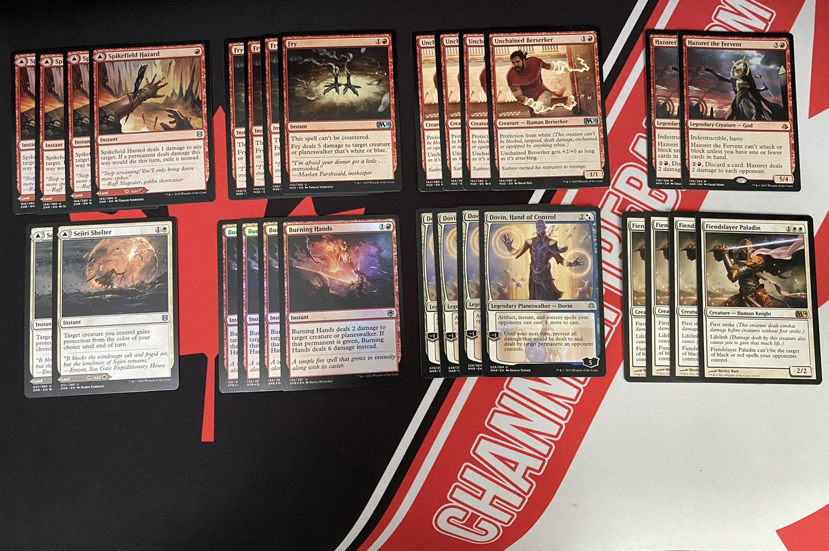 Thr33TTD's tweet photo. My #MTGMail order that came in the other day from @wizardstower1! 

Picked up just about everything I was missing for RW Heroic and Mono U Spirits in Pioneer, Modern Dredge and I also decided to pick up a set of Mayhem Devil before it’s a $10+ dollar uncommon lol https://t.co/YZdbB6gR1W