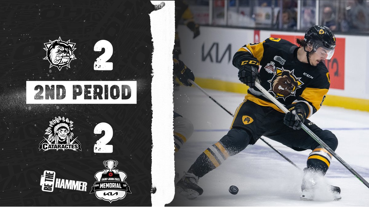 BulldogsOHL's tweet photo. All ✌️'s after ✌️ 

#MemorialCup | #BeTheHammer 🔨 https://t.co/K4xgwx2BQb