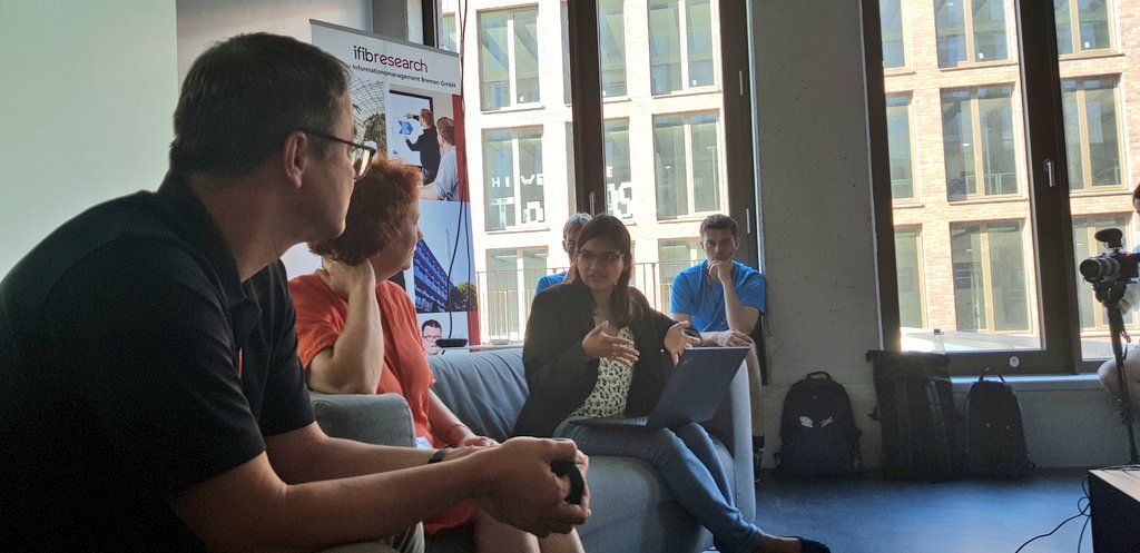 DataPowerConf's tweet image. We had a fantastic keynote dialogue at #DataPower2022 Bremen with @linnetelwin @aserebrenik @georgehiroshi @saxena_akrati

Entering &amp;amp; exploring a dialogue about different (potential) boundary concepts between disciplines and their generative friction. Thanks so much to the panel!