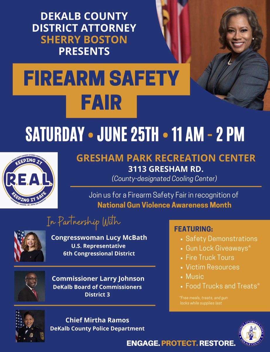 knwilliams_md's tweet photo. Join us at the Firearm Safety Fair Saturday, June 25th. National Gun Violence Awareness Month. @RandiSmithMD https://t.co/g8GRtfu7zC