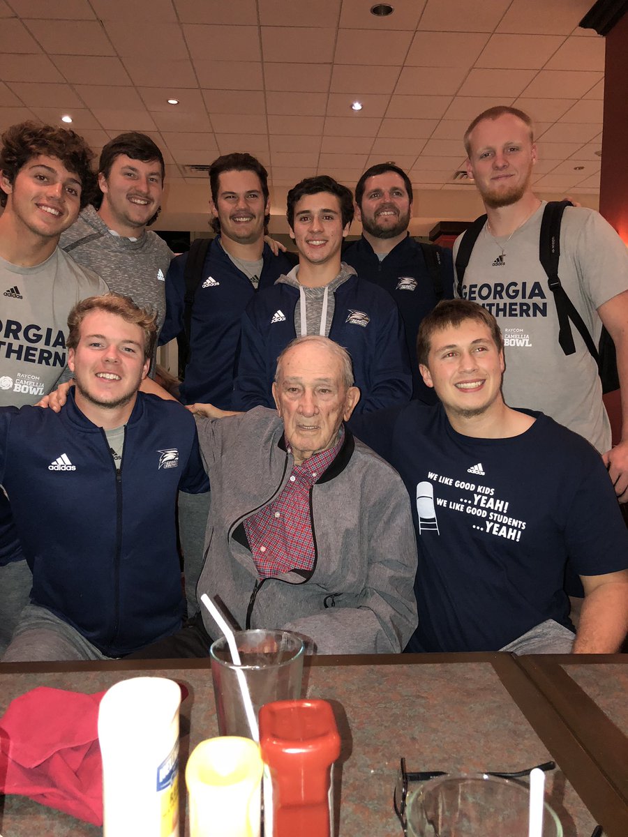 GSspecialists's tweet photo. @EFAA_GATA @GSAthletics_FB @GSSportsNetwork @GSAthletics @GeorgiaSouthern @terryharvin @TimDurden68 @eaglefivefour @kwhit4 @JaredBenko @chrisdavis_CD @GSUAF Legend. Rest easy Dr. Doom, all black will never look as good on anyone else!! https://t.co/cX2zkGnser