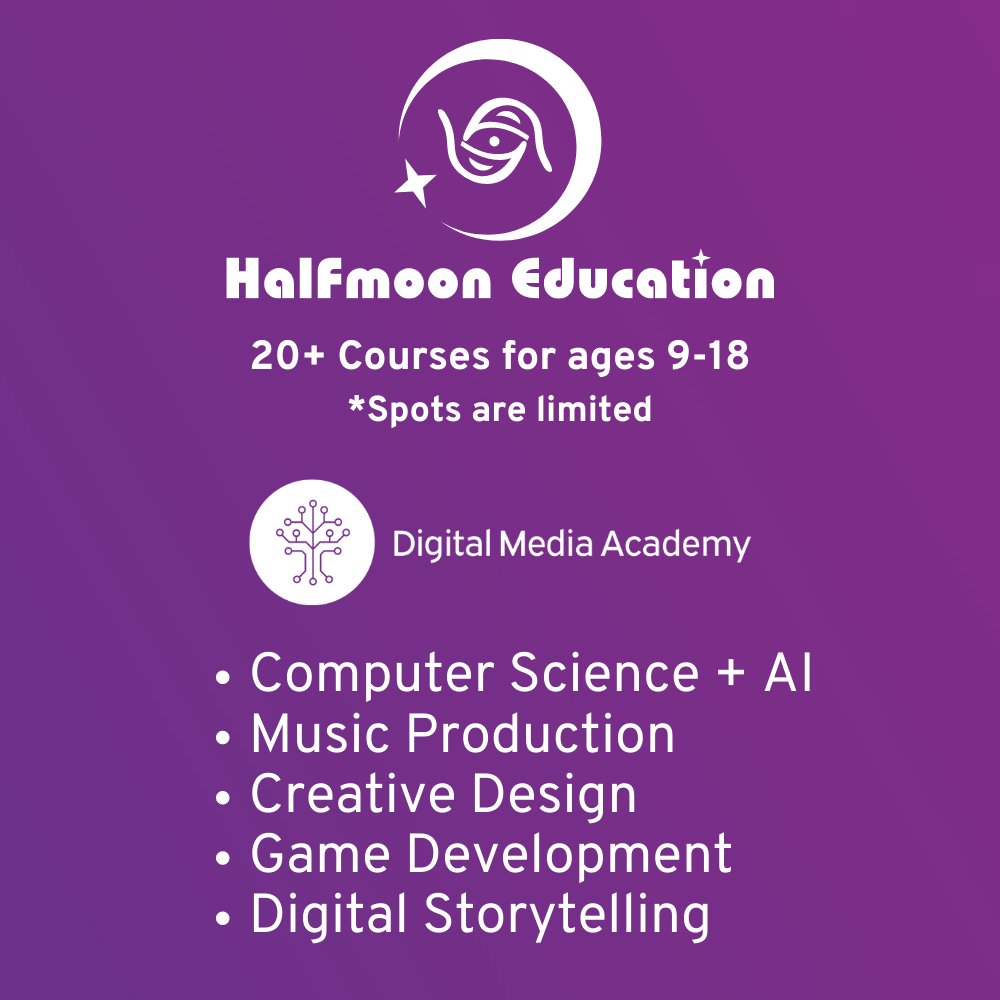 The Summer Tech Camps NOW coming to our beautiful location in North Vancouver! The same amazing Digital media Academy Content now in the North Shore.
#ComputerScience #ArtificialIntelligence #musicproduction #creativedesign #GameDevelopment #DigitalStorytelling and #animation