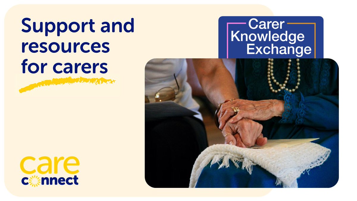 Care Connect brings carers the latest information and resources to make life easier. Carer Knowledge Exchange is a new, government-supported initiative connecting carers and their wealth of expertise. To join the project, visit their website at: hubs.la/Q01fjsd30