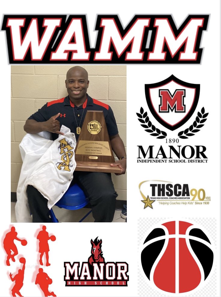 GOD gets all the glory. I have officially accepted an offer from <a href="/ManorISD/">Manor ISD</a> to become the New Head Basketball Coach of <a href="/ManorHoops/">Manor Mens Basketball</a>. Class 6A Region 4, it’s go time. I’m ready to mentor every SCHOLAR in the building and infuse my energy into this program for YEARS to come! #WAMM 🐎