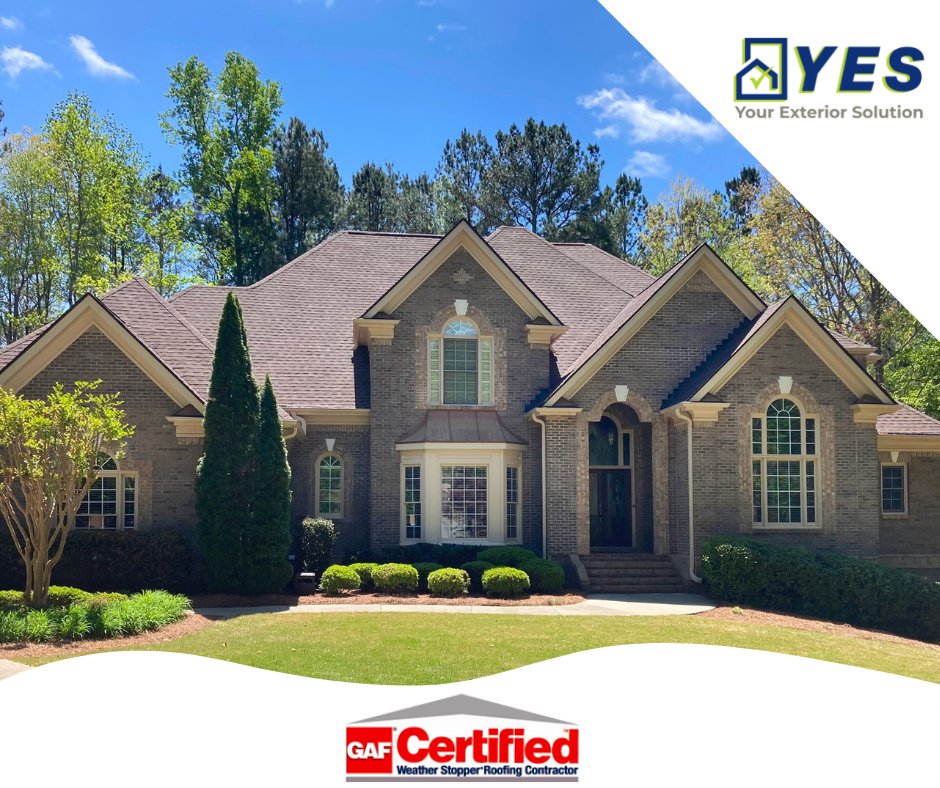 YESContracting's tweet photo. A gorgeous GAF roof installation on this beautiful home! GAF - Roofing 

We are Your Exterior Solution!

Visit our website or give us a call to schedule a free estimate!

📞 423-764-8276

💻 https://t.co/LieOA4nsY2 https://t.co/23vguJkZkn