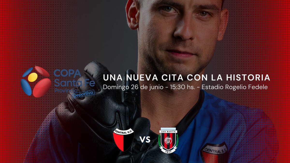 ClubCentralOk's tweet photo. Este domingo tenemos una nueva cita con la historia 👊🏻

Recibiremos a San Martín de Progreso por el partido de ida de la primera fase de la @copa_fe 💪🏻

¡A copar el Rogelio y que sea una fiesta! 

#TodosJuntos ❤️🖤 https://t.co/UXoqo80fpR