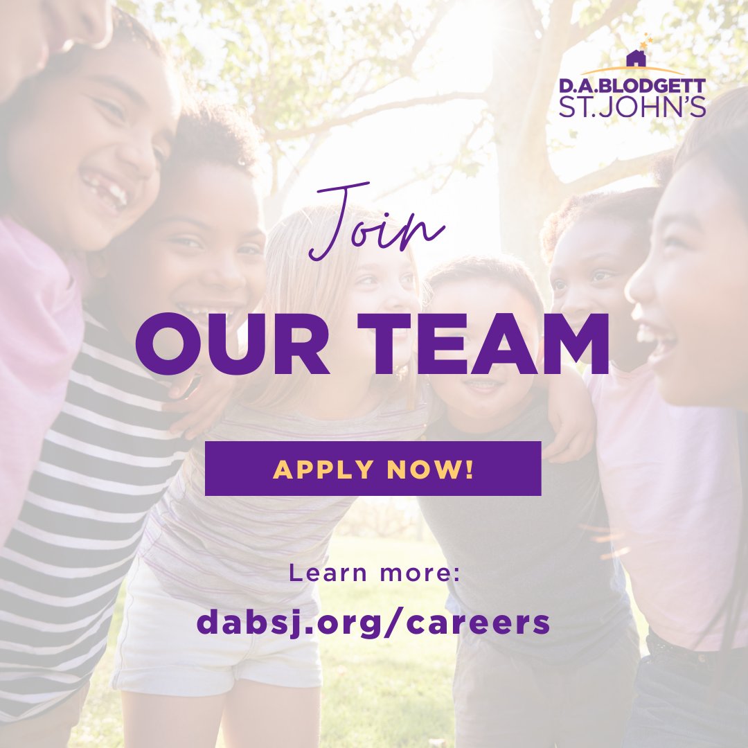 We're hiring! Interested in becoming part of an amazing team dedicated to supporting children and empowering families? Join our team!

Click here to learn more:
dabsj.org/careers

#hiring #dabsjstrongertogether #nowhiring #fostercare #adoption #nonprofit
