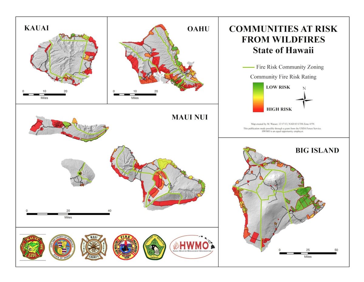 HawaiiWildfire's tweet photo. What level of wildfire risk is your community? Check out the downloadable infographics such as this multi-agency at
https://t.co/zjSLv0kpWo
#WildfireReadyHI #WildfireReady #wildfireprepared #wildfire #WildfireDroughtLookout #DoYourPart #HWMO #PacificFireExchange https://t.co/XtPXkiA3RY