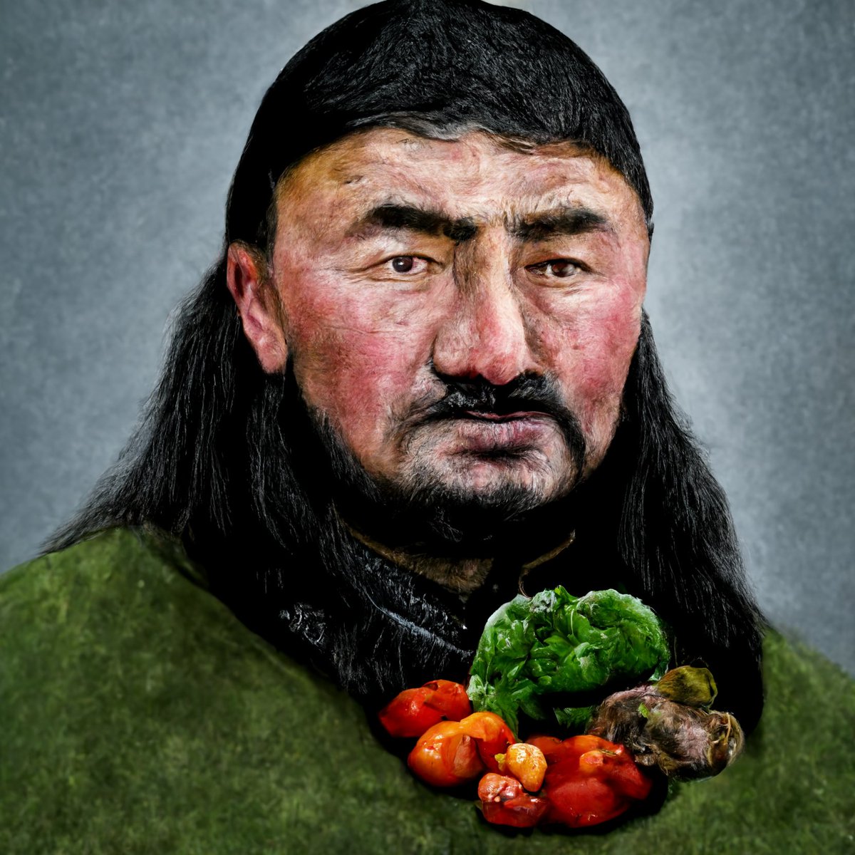 A vegetarian descendant of Genghis Khan <a href="/midjourney/">Midjourney</a>