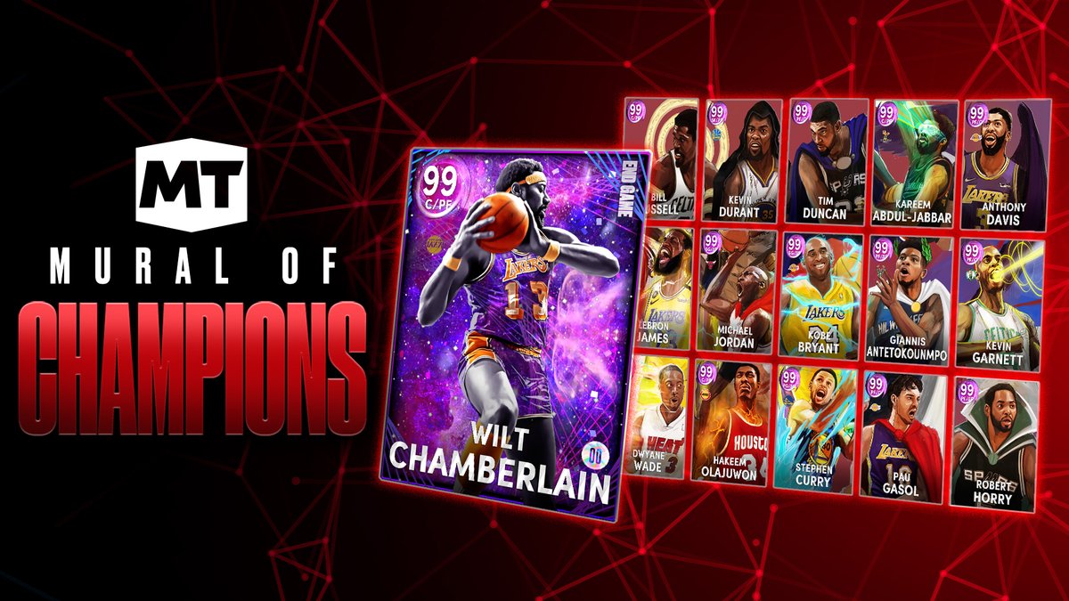 NBA2KMyTEAM's tweet photo. RT if you've completed the Champion Mural and earned End Game Wilt Chamberlain 🪐 https://t.co/iziB0BcaYL