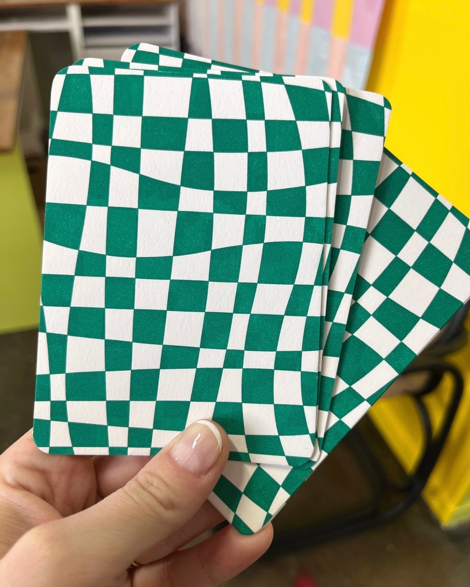 Perfect day to send someone a little note with our crowd-pleasing letterpress-printed  @wavychecknotecardset. These suckers come in a box of 8 (which makes a great gift, too!)