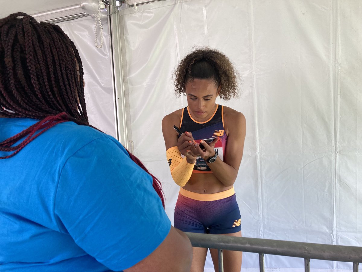 slorgebutler's tweet photo. Sydney McLaughlin said she goes off Instagram for 2-3 weeks before every competition because it gives her anxiety. She doesn’t miss it. Feels so much better when she’s off it. (And if she’s a world record holder, how does your average teen feel?) https://t.co/3Il9IzIA5P