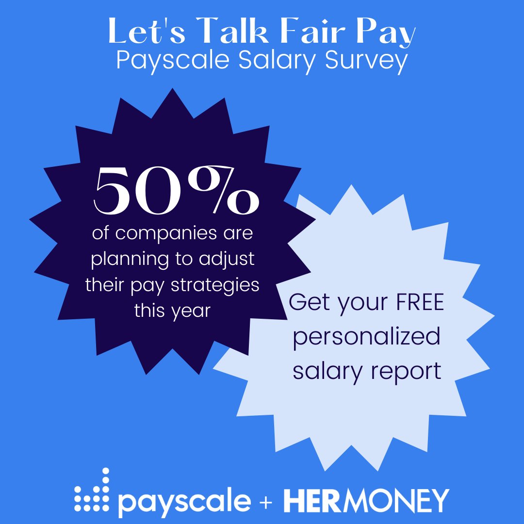 JeanChatzky's tweet photo. Whether you’re looking to receive a raise, entertain a new offer or search for your next role, navigate with confidence by knowing your numbers. Here’s where you can get a personalized salary report, for free @Payscale: https://t.co/mtLmgZYPL8 #LetsTalkFairPay #PayscalePartner https://t.co/Zl4K7qfSib