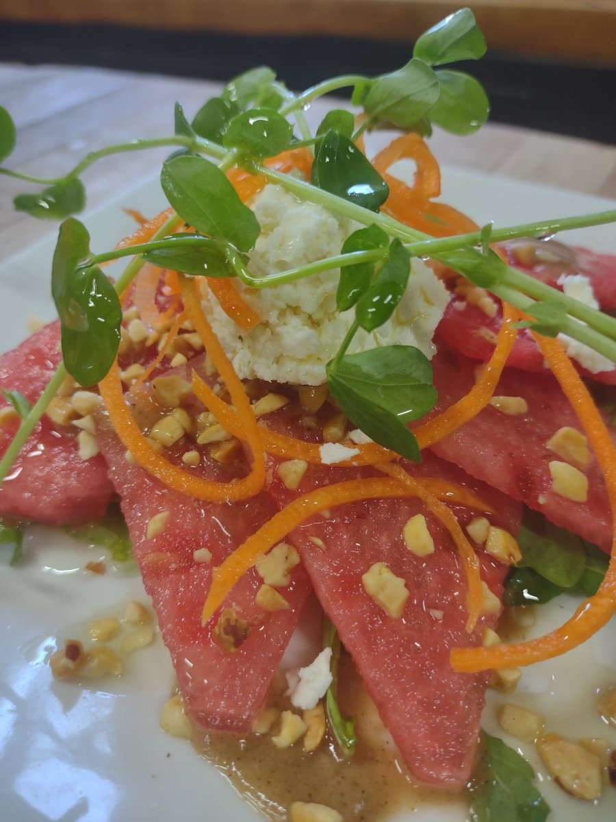 HausChefDan's tweet photo. Nothing says summer than a watermelon salad @HarborHaus 
@kreport @KeweenawNPS https://t.co/iVZ9qFWZYy
