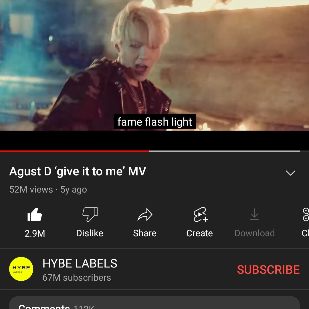 StreamForAgustD's tweet photo. โgive it to meโ MV deserves more. Stream!!!
๐https://t.co/2u1FuLewZq
#StreamingForSUGA
๋ฐฉํ์๋
๋จ ์๊ฐ #์๊ฐ
#SUGA BTSSUGA
#AgustD ใทใฅใฌ @BTS_twt https://t.co/xsyCUEAdXL