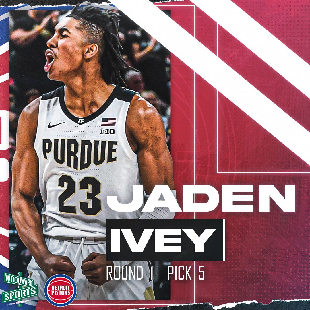 Pistons pick Jaden Ivey with 5th pick in NBA Draft