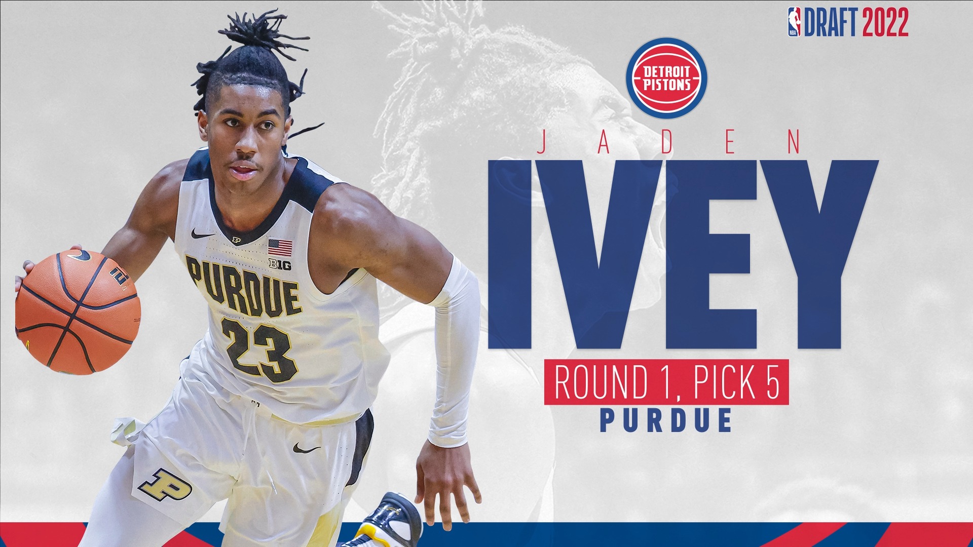 Detroit Pistons on X: 'With the No. 5 overall pick in the 2022 @NBADraft,  the Detroit #Pistons select @iveyjaden from @boilerball! #NBADraft   / X