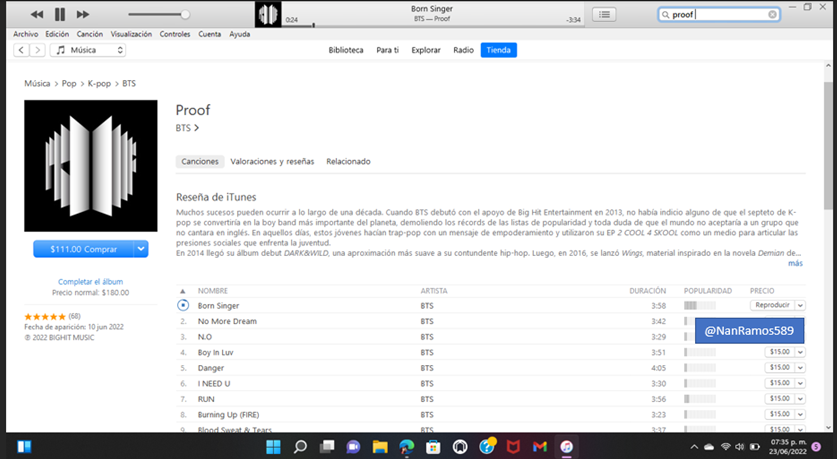 NanRamos589's tweet photo. @SeokjinOficial @BTS_twt Lista mi compra 💜 vamos por ese No.1 🔥
#BornSinger1MX #BTS_Proof #BTS
@BTS_twt https://t.co/ZoWJTpueAY