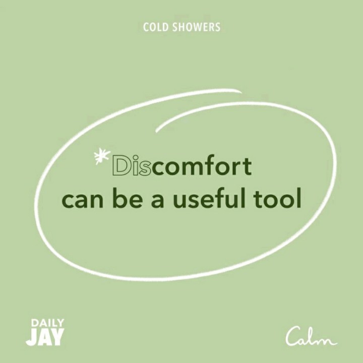 ernieg's tweet image. Make peace with discomfort. This is where we can grow.
Cold Showers.