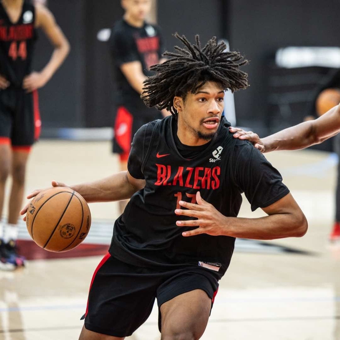 BlazersArgento's tweet image. SHAEDON SHARPE ES SELECCIONADO POR LOS BLAZERS CON EL PICK NÚMERO #7